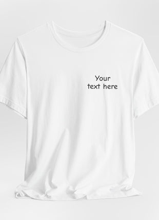 Custom Pocket Tee — Personalized white TShirt