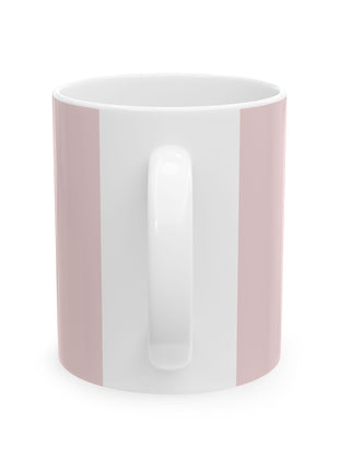 Personalized Birthday Mug — "Martin's 50th Birthday" Pink Ceramic Coffee Cup (11oz, 15oz)