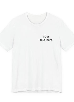 Custom Pocket Tee — Personalized white TShirt