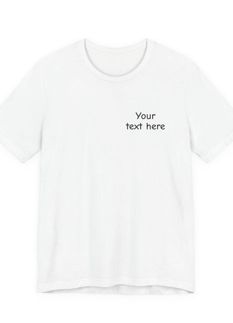 Custom Pocket Tee — Personalized white TShirt