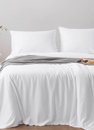 Organic Bamboo Duvet Cover Set - Hypoallergenic, Ultra-Soft Bed Linen
