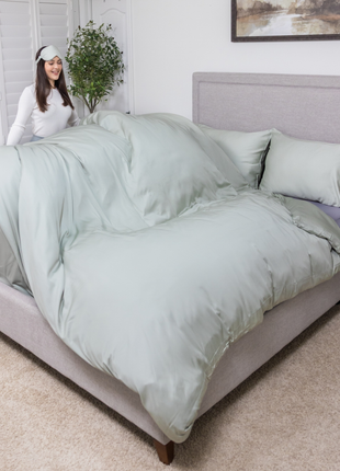 Organic Bamboo Duvet Cover Set - Hypoallergenic, Ultra-Soft Bed Linen