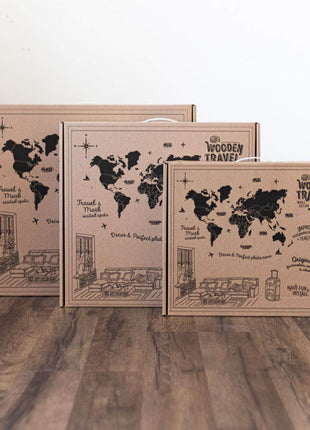3D LED Wooden World Map 3.0  – Multicolor Wall Art Decor