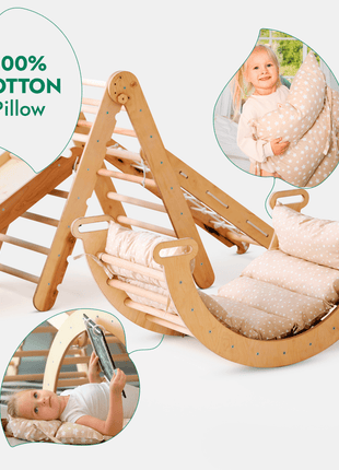5in1 Climbing Set – Montessori Wooden Play Gym for Kids