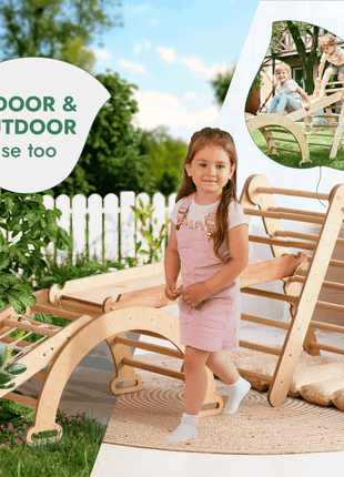 5in1 Climbing Set – Montessori Wooden Play Gym for Kids