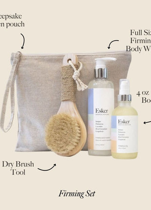 Firming Set - Dry Brush, Body Wash and Firming Body Oil