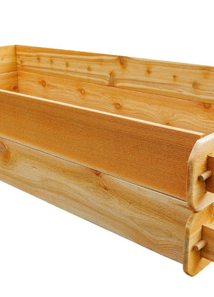 Timberlane Gardens 2-Pack Raised Garden Bed Kit – 3x6 Cedar Elevated Planters