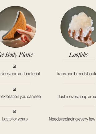 Beauty Body Plane Set - Exfoliating Scraper and Body Oil