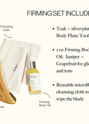 Beauty Body Plane Set - Exfoliating Scraper and Body Oil
