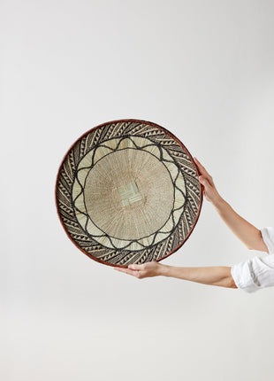 Binga Lace Patterned Basket – Handwoven Wall Décor