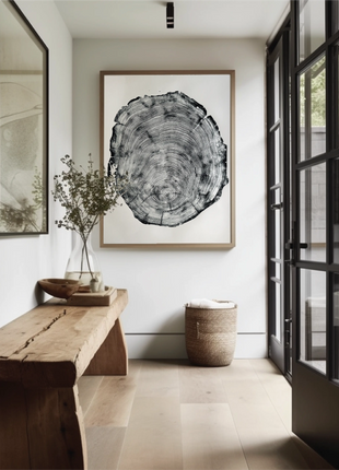 San Francisco, Real Redwood Art, 36x48 Inches. Original Signed artwork made from Real Redwood