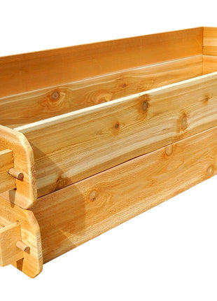 Timberlane Gardens 2-Pack Raised Garden Bed Kit – 3x6 Cedar Elevated Planters
