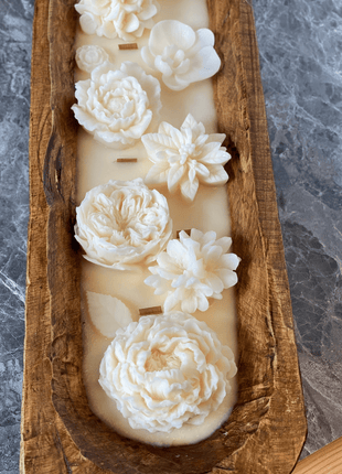 Large Seasonal Scented Dough Bowl Candle – Long‑Lasting Natural Wax Candle