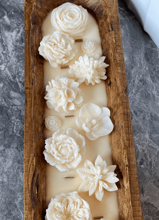 Large Seasonal Scented Dough Bowl Candle – Long‑Lasting Natural Wax Candle