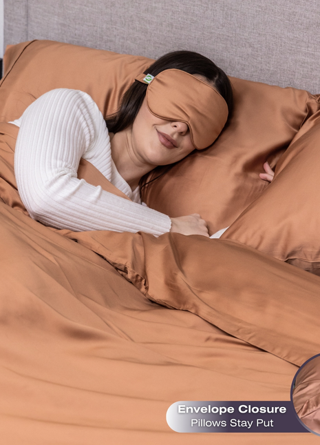Organic Bamboo Duvet Cover Set - Hypoallergenic, Ultra-Soft Bed Linen