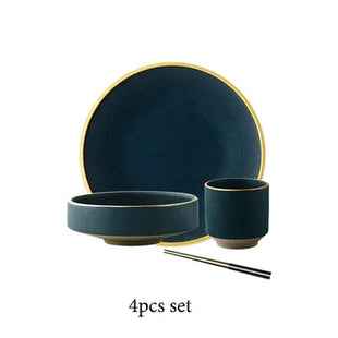 Modern Porcelain Dinnerware Set – Ceramic Plates, Bowls & Cutlery by DecorBites™