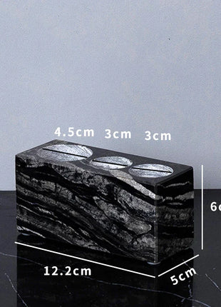DecorBites™ Ancient Wood Grain Marble Bathroom Set with Luxury Accessories