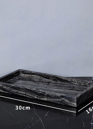 DecorBites™ Ancient Wood Grain Marble Bathroom Set with Luxury Accessories