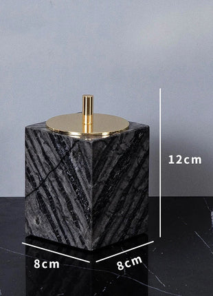 DecorBites™ Ancient Wood Grain Marble Bathroom Set with Luxury Accessories