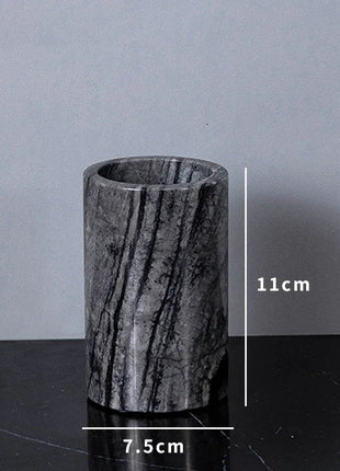 DecorBites™ Ancient Wood Grain Marble Bathroom Set with Luxury Accessories