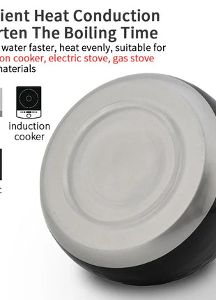 DecorBites™ 3L Stainless Steel Whistle Boiling Kettle | Hammer Pattern Sound Kettle for Gas and Induction Cookers