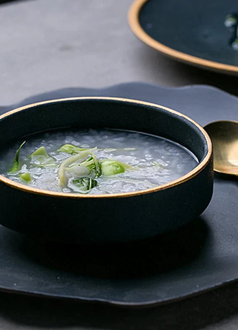 DecorBites™ Ceramic Western Dinnerware Set - Eco-Friendly Porcelain Plates, Bowls, and Cutlery