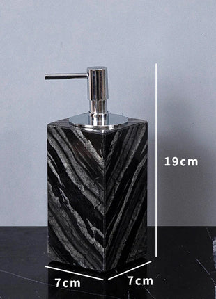 DecorBites™ Ancient Wood Grain Marble Bathroom Set with Luxury Accessories