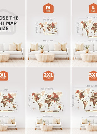 3D LED Wooden World Map 3.0  – Multicolor Wall Art Decor
