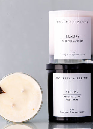 Hand-Poured Soy Wax Candle Collection - Natural Aromatherapy Gift Set