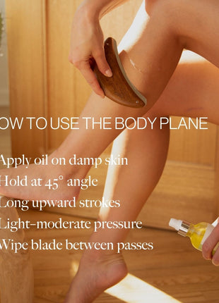 Beauty Body Plane Set - Exfoliating Scraper and Body Oil