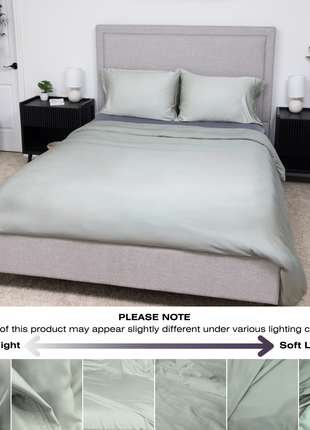 Organic Bamboo Duvet Cover Set - Hypoallergenic, Ultra-Soft Bed Linen