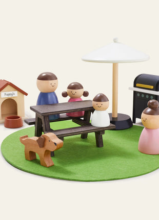 Tiny Land® Sweetwood Edge Dollhouse – Eco-Friendly Wooden Dollhouse for Kids