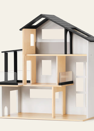 Tiny Land® Sweetwood Edge Dollhouse – Eco-Friendly Wooden Dollhouse for Kids
