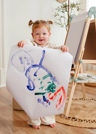 Tiny Land® Magnitales Easel for Kids - Magnetic & Dry-Erase Art Easel for Children