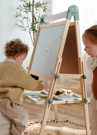 Tiny Land® Magnitales Easel for Kids - Magnetic & Dry-Erase Art Easel for Children