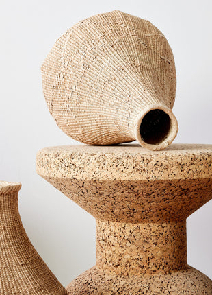 Binga Nongo Natural Woven Gourd Basket - Handmade Decorative Accent Piece