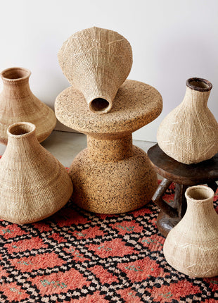 Binga Nongo Natural Woven Gourd Basket - Handmade Decorative Accent Piece