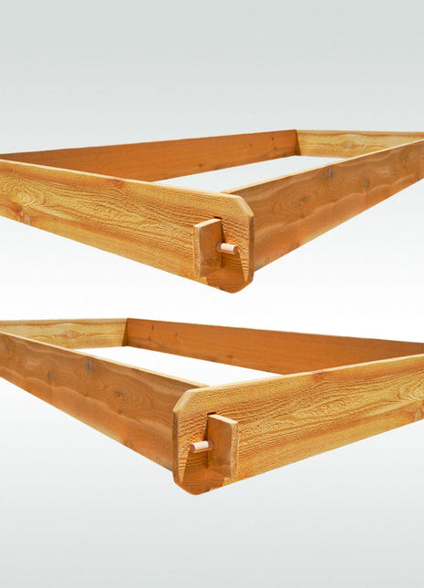 Timberlane Gardens 2-Pack Raised Garden Bed Kit – 3x6 Cedar Elevated Planters