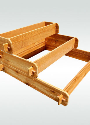 Timberlane Gardens 3-Tier Raised Garden Bed Kit – Small Cedar Elevated Planters