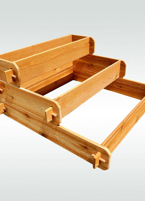 Timberlane Gardens 3-Tier Raised Garden Bed Kit – Small Cedar Elevated Planters