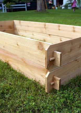 Timberlane Gardens 2-Pack Raised Garden Bed Kit – 3x6 Cedar Elevated Planters