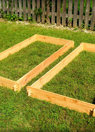 Timberlane Gardens 2-Pack Raised Garden Bed Kit – 3x6 Cedar Elevated Planters