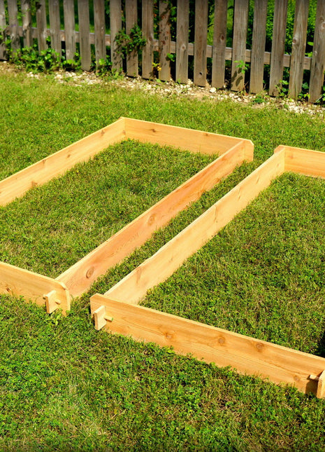 Timberlane Gardens 2-Pack Raised Garden Bed Kit – 3x6 Cedar Elevated Planters