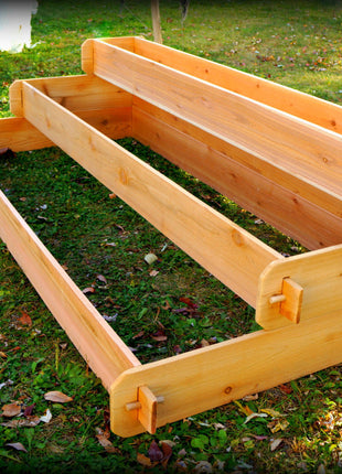 Timberlane Gardens 3-Tier Raised Garden Bed Kit – Large Cedar Elevated Planter
