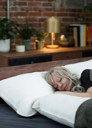 100% Natural Alpaca Bed Pillow - Hypoallergenic & Breathable Sleep Pillow