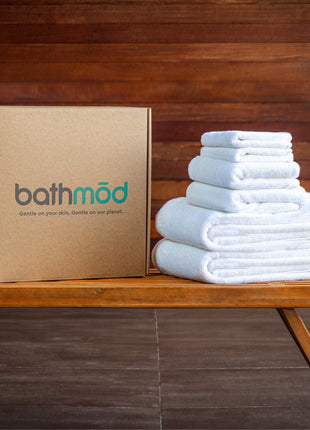 Luxury Organic Bath Towel Set – 6 Piece Soft Plush Eco-Friendly Towels