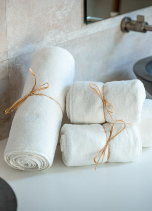 Luxury Organic Bath Towel Set – 6 Piece Soft Plush Eco-Friendly Towels
