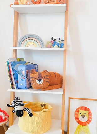 Organic Cotton Tiger Plush – Handmade Eco-Friendly Baby Toy & Nursery Decor