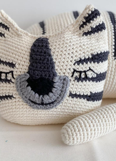 Handmade Organic Cotton White Tiger